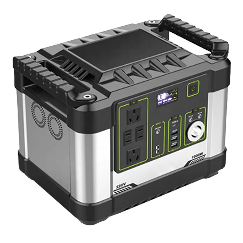 Portable solar generator DC12V AC 220V output 1000w solar power 12v/24v for sale