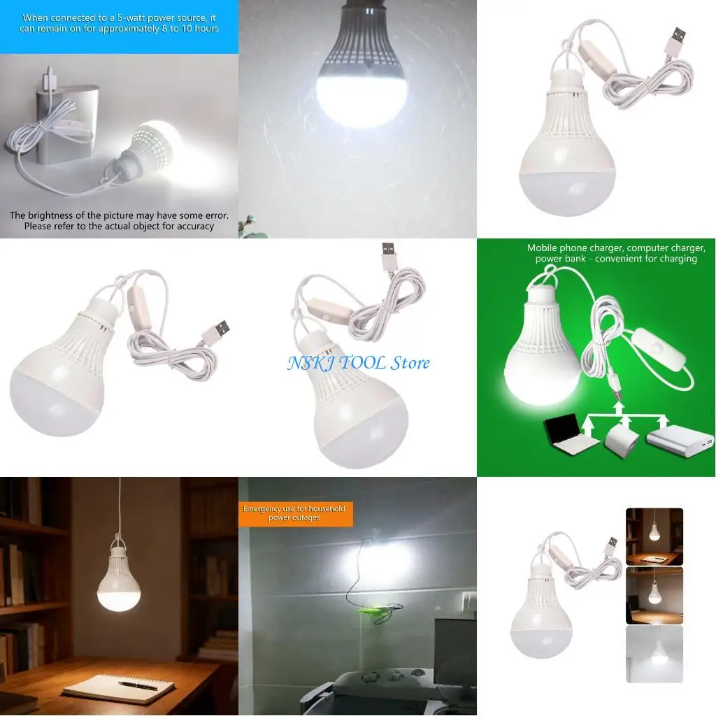 

L8RC Emergency Bulb Hanging Tent Lamp for Camping Emergency Truck Fishing Boat