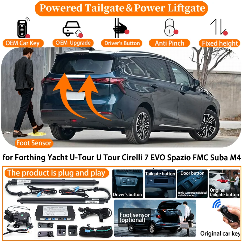 Car Powered Tailgate system for Forthing Yacht U-Tour U Tour Cirelli 7 EVO Spazio FMC Suba M4 Automatic Electric Power Tailgate