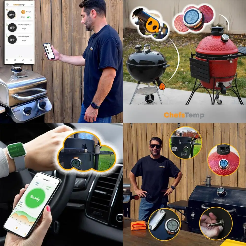 

Умный гриль-концентратор термометра с Wi-Fi и Bluetooth для грилей, аксессуары для обновления курильщика