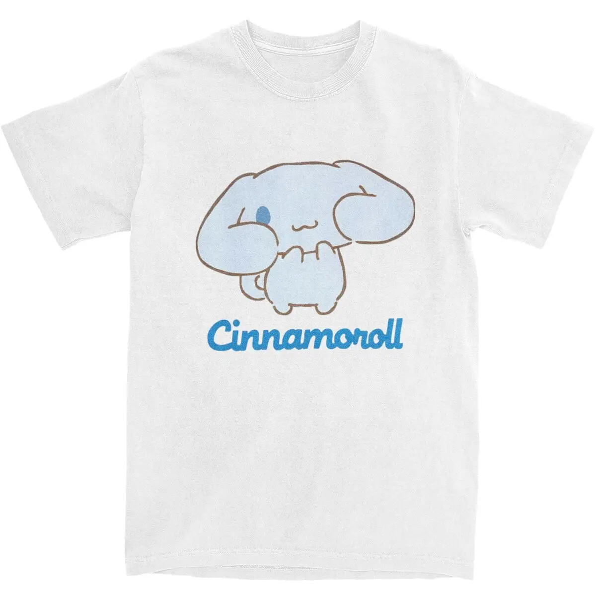 

Cute Cinnamoroll T Shirt Novelty T-Shirts Short Sleeve Vintage Tshirt Summer Cotton O Neck Oversized Tees