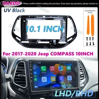 Marco de banda de Radio de coche para Jeep Compass 2 MP 2017-2020, arnés de cableado de Panel estéreo de 10 pulgadas, adaptador de Cable de alimentación, decodificador Canbus
