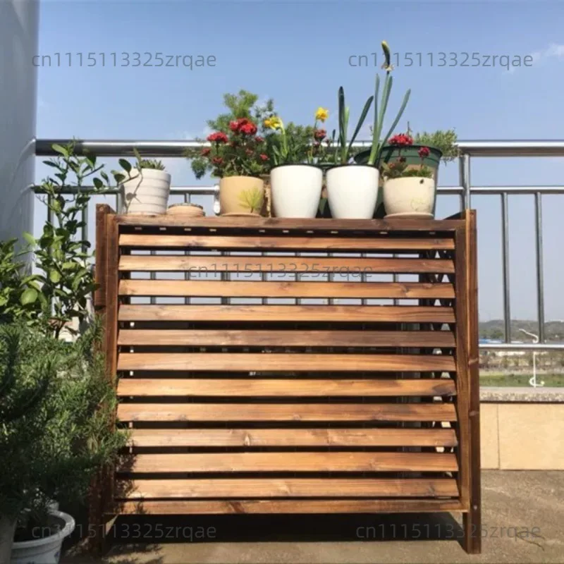 Outdoor central air conditioner, external hood, blinds, grille, vent protection cover, anti-corrosion wood decoration,