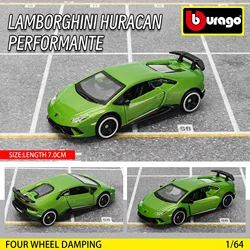 Bburago LAMBORGHINI HURACAN PERFORMANTE Car Model Collection Kids Gift Toys for Boys Ferrari  Benz Volkswagen