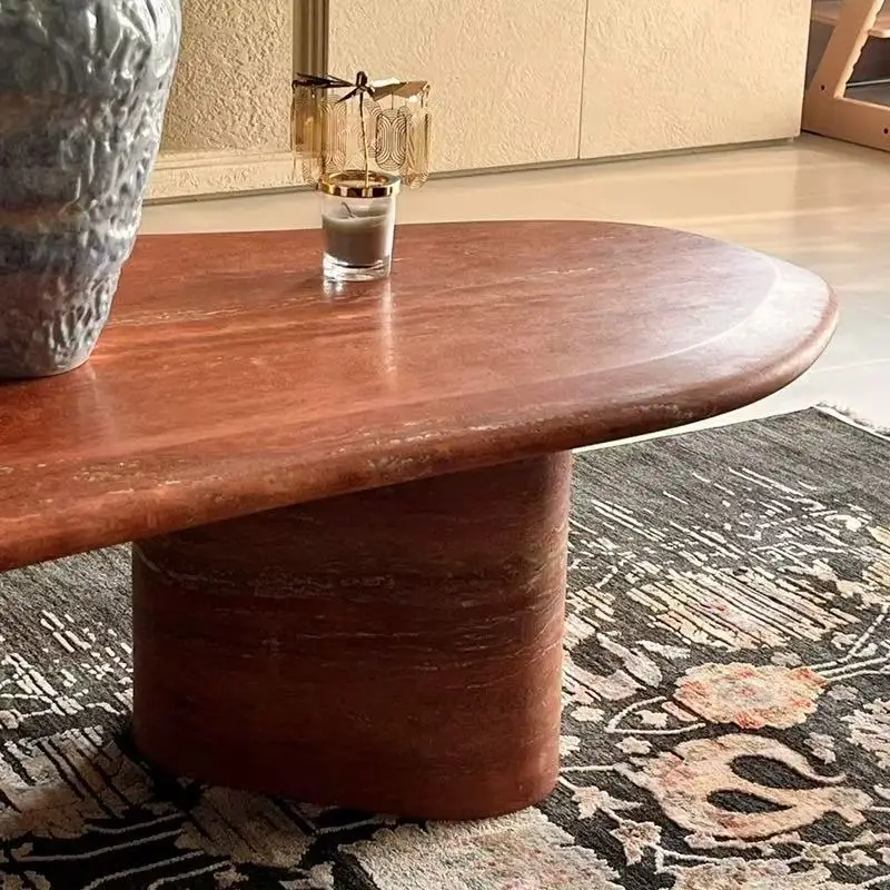 New Style Full Natural Travertine Optional Size Coffee Table Furniture for Living Room