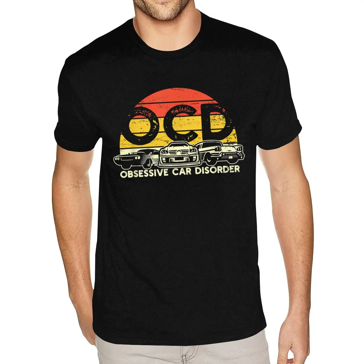 OCD Obsessive Car Disorder Gift Idea For Racer Or Drifter Cotton T-shirt 4XL Men Top Tee Shirts