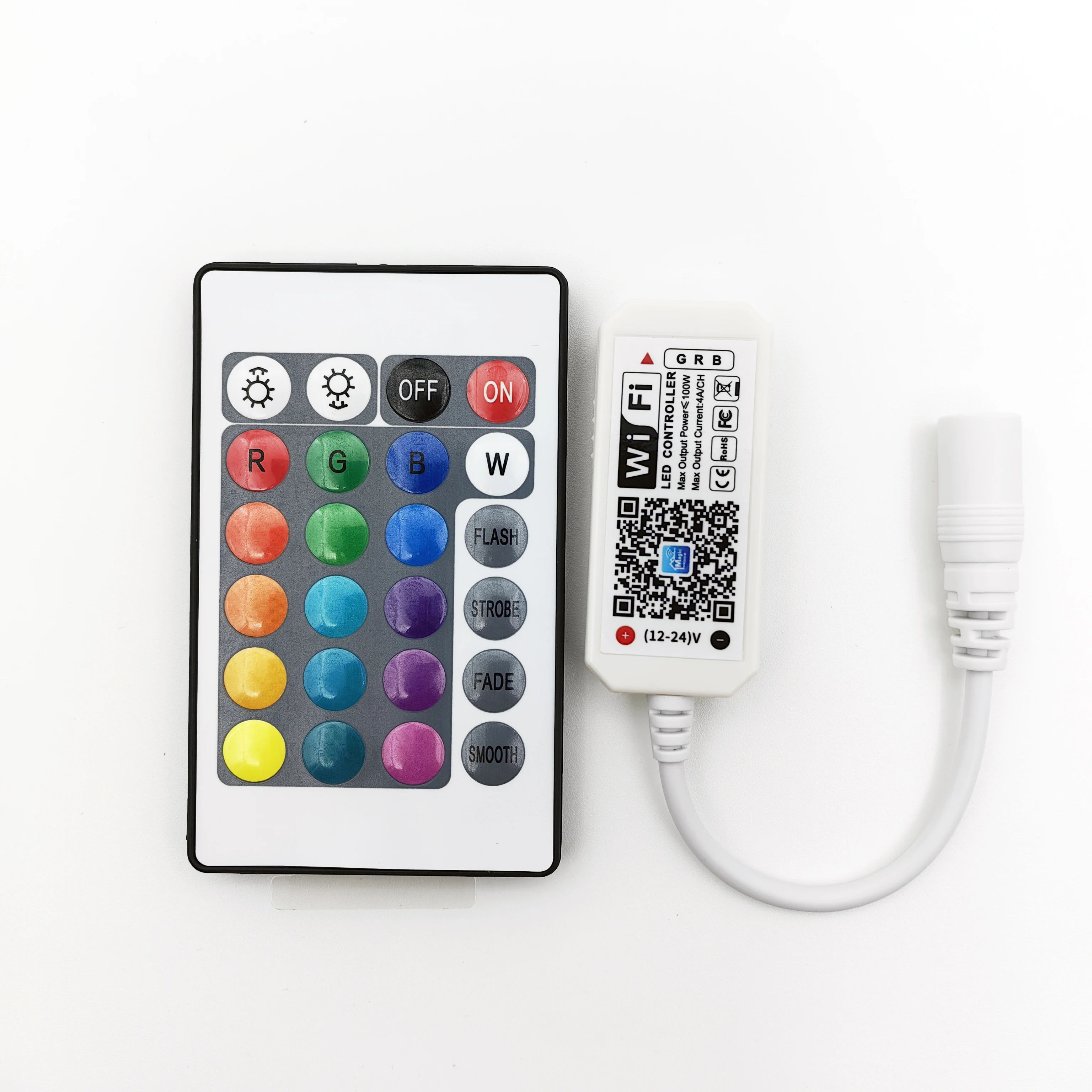 

WiFi LED Strip Controller 12V 24V RGB RGBW Bluetooth Compatible Magic Home IR Control Android IOS App for Smart Home Automation