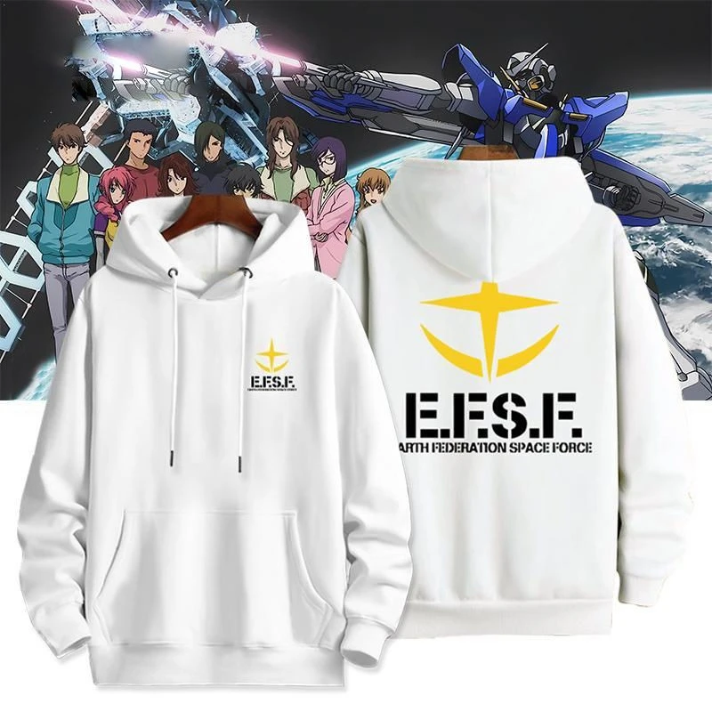 

Мобильный костюм Gundam EFF Earth Federation Army Anaheim Company Толстовка с капюшоном для мужчин и женщин на осень и зиму