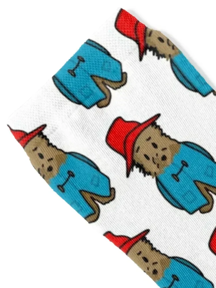 Bear in Hat (Front View) Socks Stockings man FASHION men cotton high quality Ladies Socks Men's