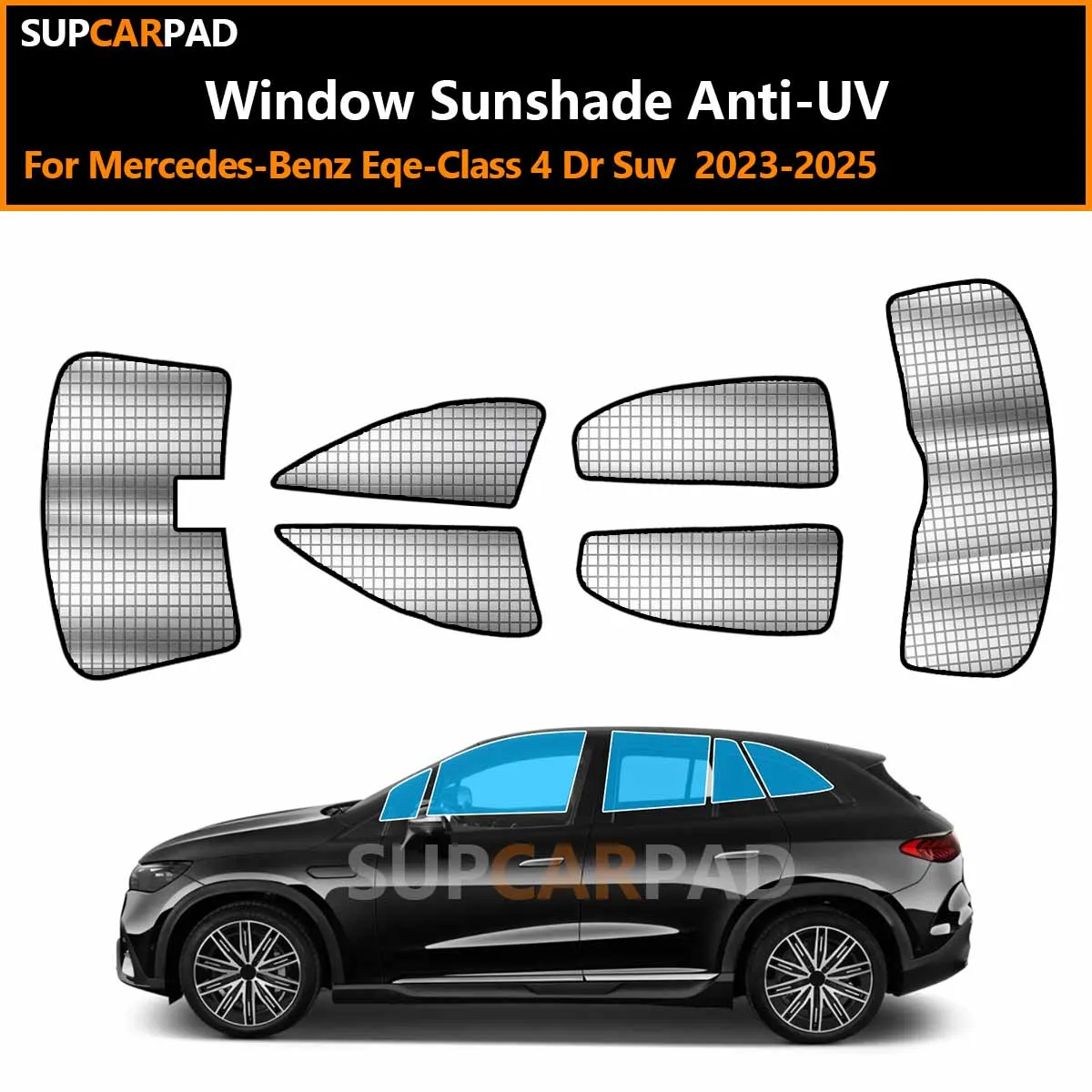 

For Mercedes-Benz Eqe-Class 4 Dr Suv 2023-2025 Custom Car Window Sunshade Anti-UV Car Sun Window Visors Sunshade Covers Accesso