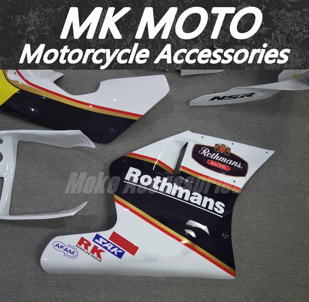 Motorcycle Fairings Kit For NSR MC18 Bodywork Set Accessories Abs Handmade mould Blue White Yellow