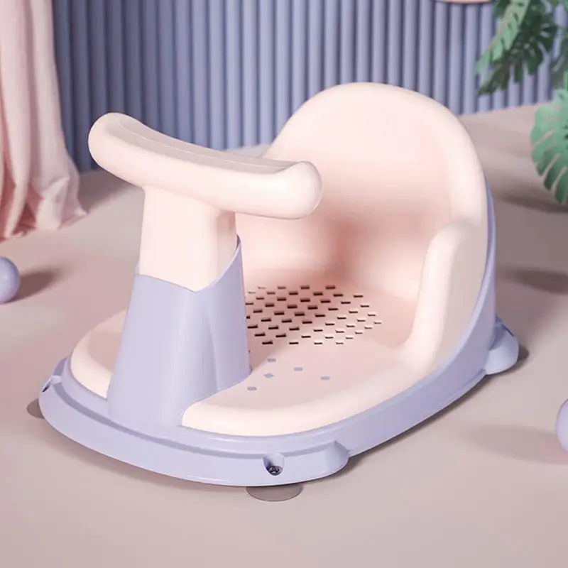 Asiento de bañera con ventosas para bebé, silla de bañera para bebé de 6 a 18 meses