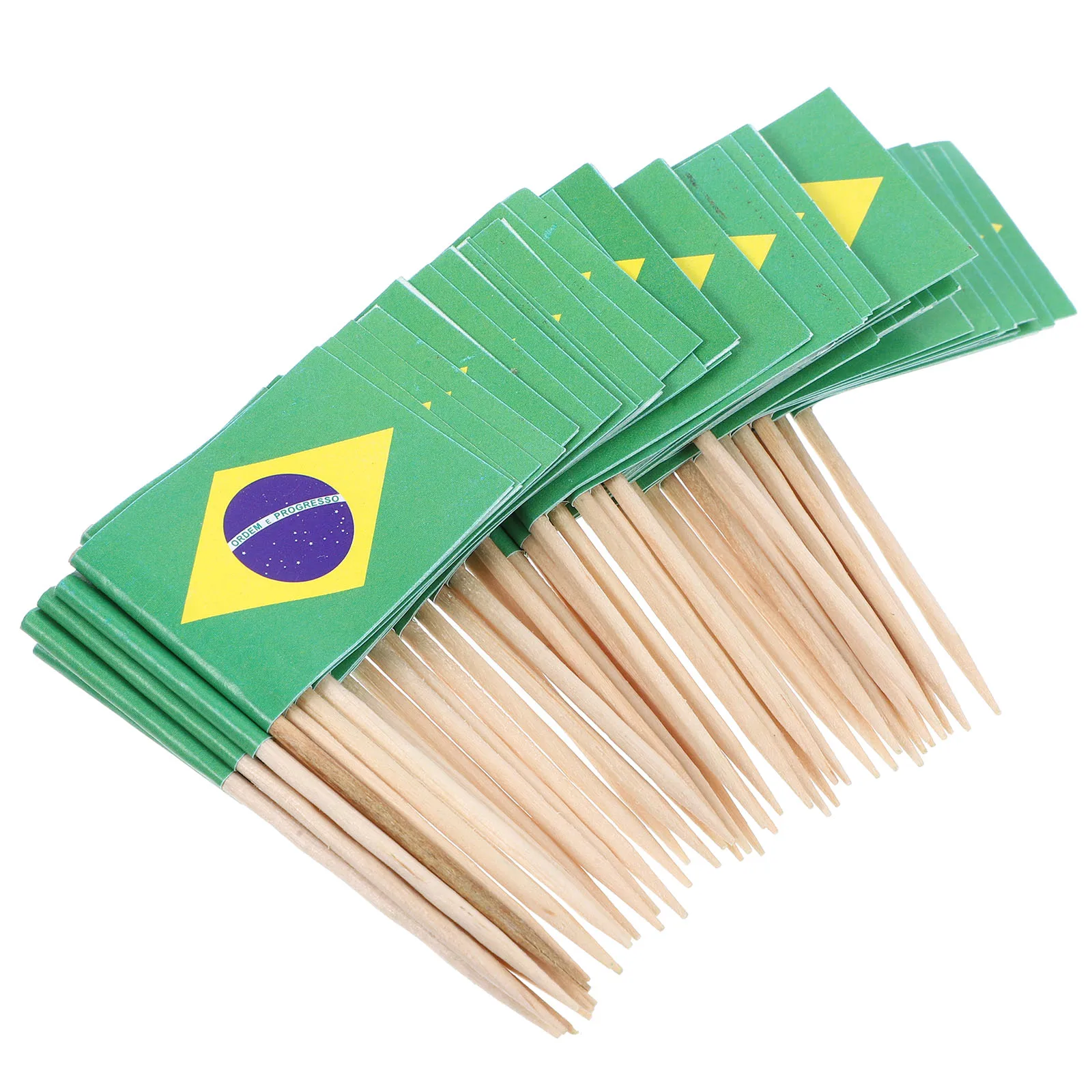 100 Uds decoración de frutas etiqueta pastel palo fiesta postre queso sándwich helado banderas palillo de dientes internacional