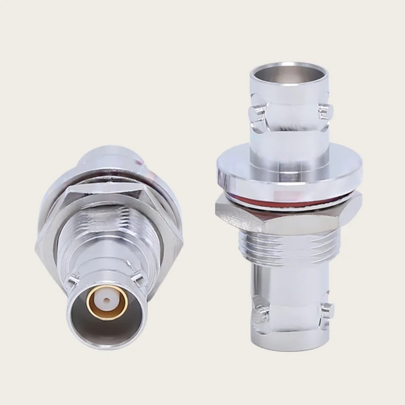 TRB Female Jack to TRB Female Three Jaw BNC Female Coaxial Straight Copper RF Connector Adapters