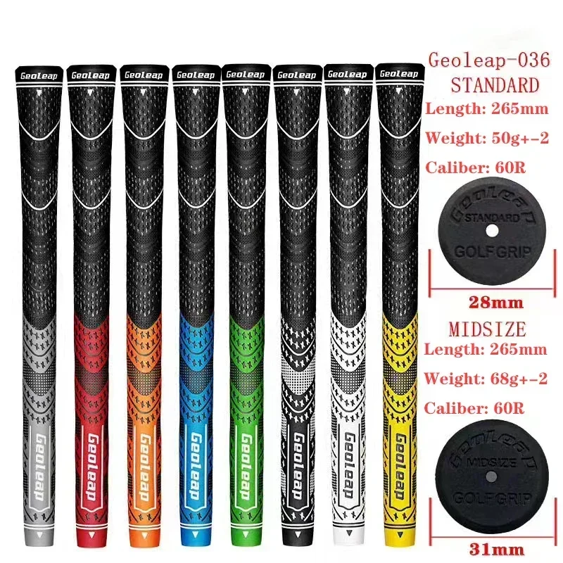 High Quality Men's Golf Club Grip Standard/Medium Semi-Cotton Yarn All Weather Non-Slip Golf Irons/Woods Universal Grip