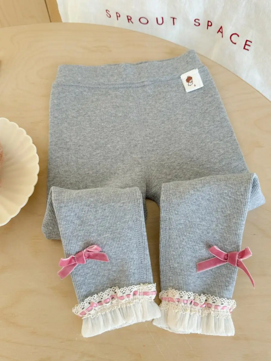 Calças de Inverno para Meninas Bebês Faionable, Moda Coreana, Versáteis e Longas para Bebês e Crianças Pequenas