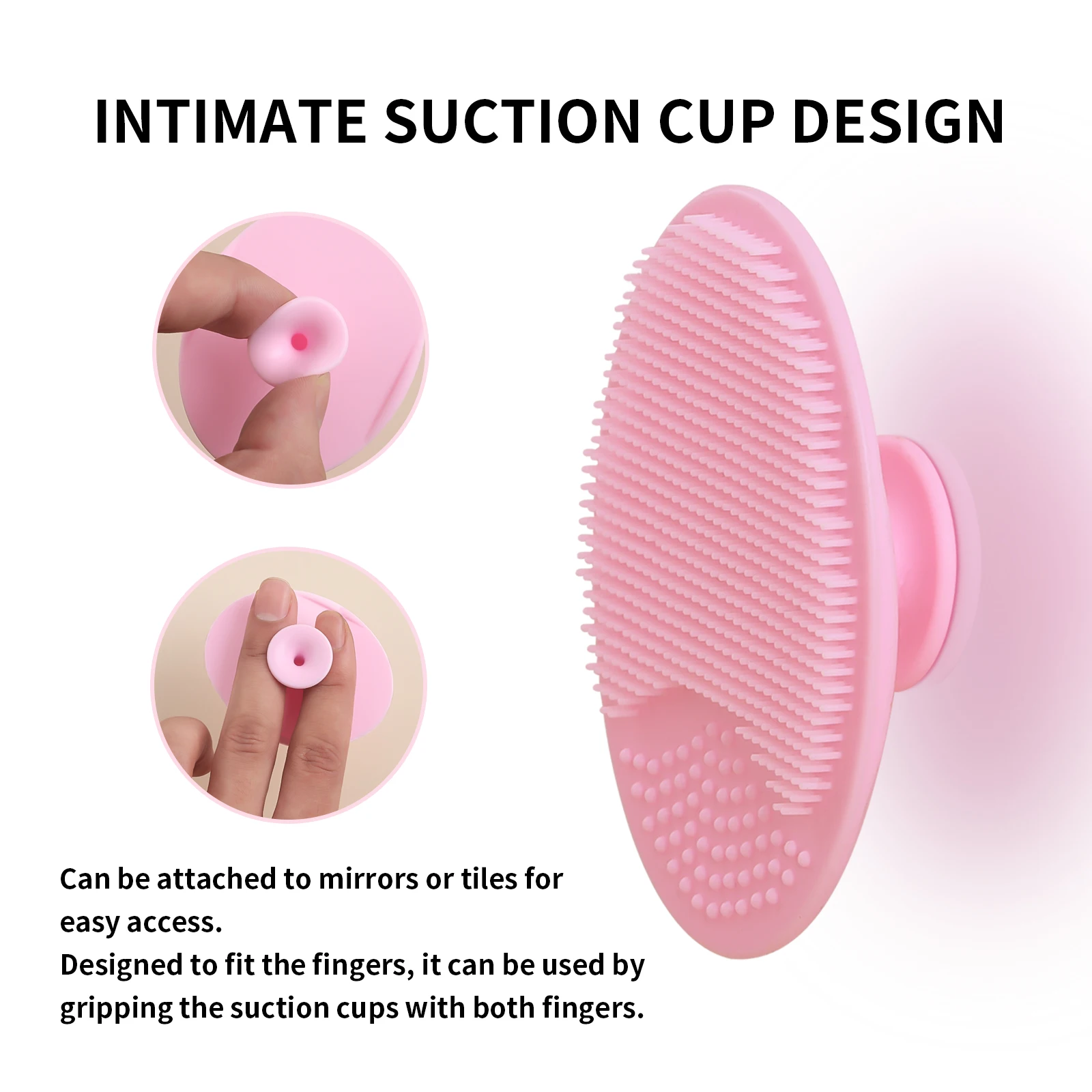 Wash a face to brush,1pcs	Silicone Cute Sucker mini Cleansing	cleaning brush for Face Washing