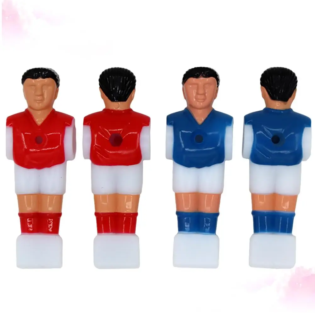

4 Pcs Foosball Men Table Soccer Parts Figures Replacement Standard Sized Rods Durable Plastic Tournament Style Mini Football