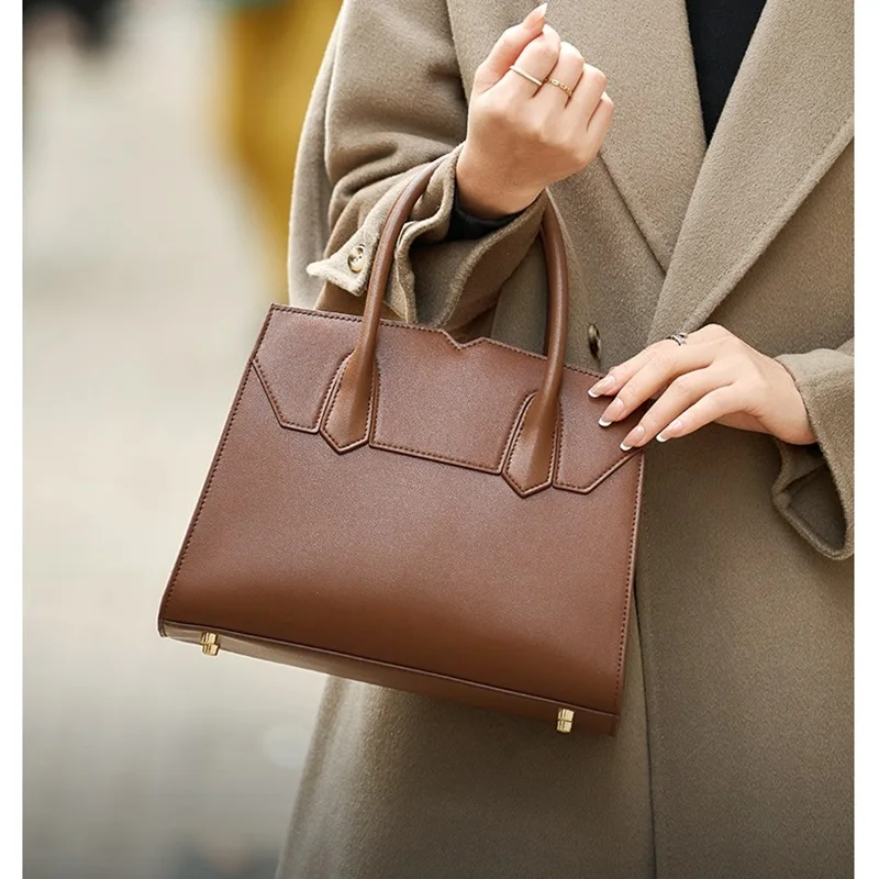 ZOOLER 2026 New Listed Luxurious Women Leather Handbag Formal Leather Top Handle Cow Bag Handmade Shoulder Bag Girls#AL585