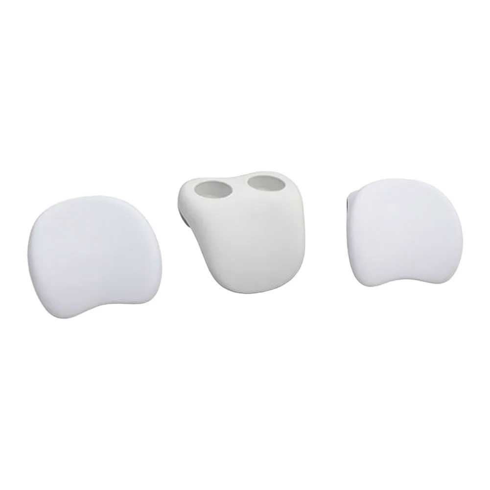 Convenient Bath Time Products Spa Accessories Ergonomic Neck Support Bathtub Headrest Set Easy Attachment Design