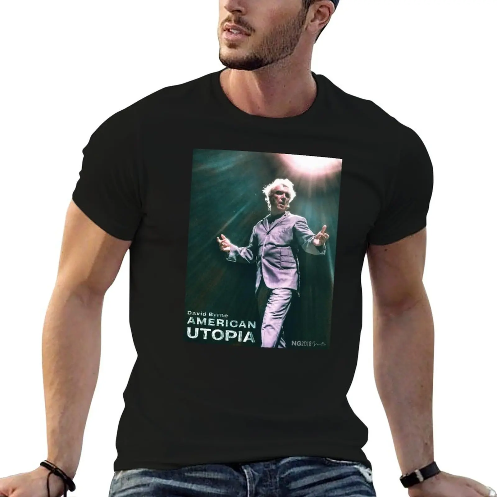 David Byrne - American Utopia Tour T-Shirt Minimal Art Print T-Shirt
