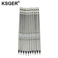 KSGER XA High-grade T12 Tips Solder Soldering Iron Tip For HAKKO FX951 952 Station 6s Melt Tin Welding Tools 8s Heating 72W