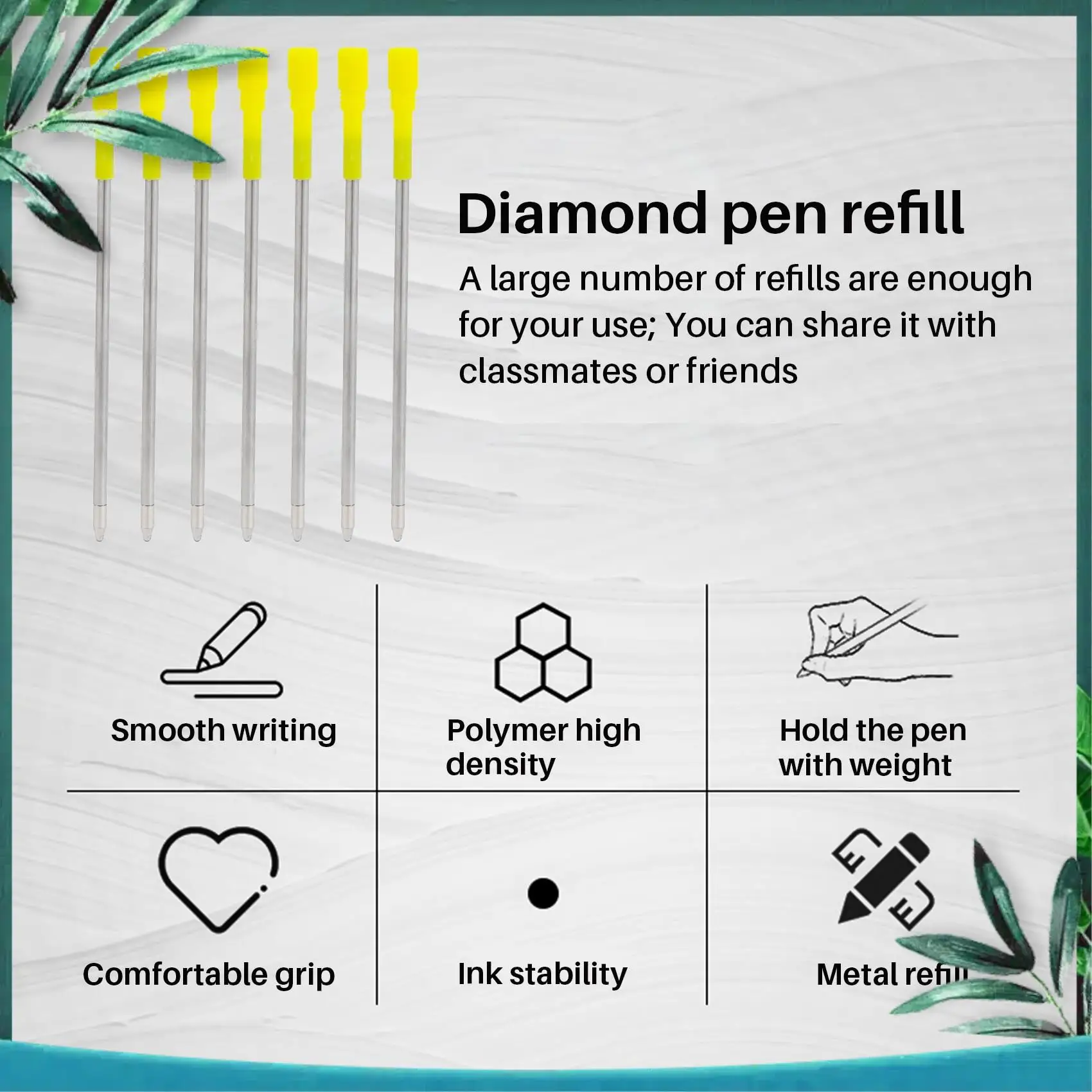 (NEW) 50 Pieces 3.2 Inch Black And Blue Ink Ballpoint Pen Replacement Refills Smooth Writing Ball Point Pen Refills For Big Crys