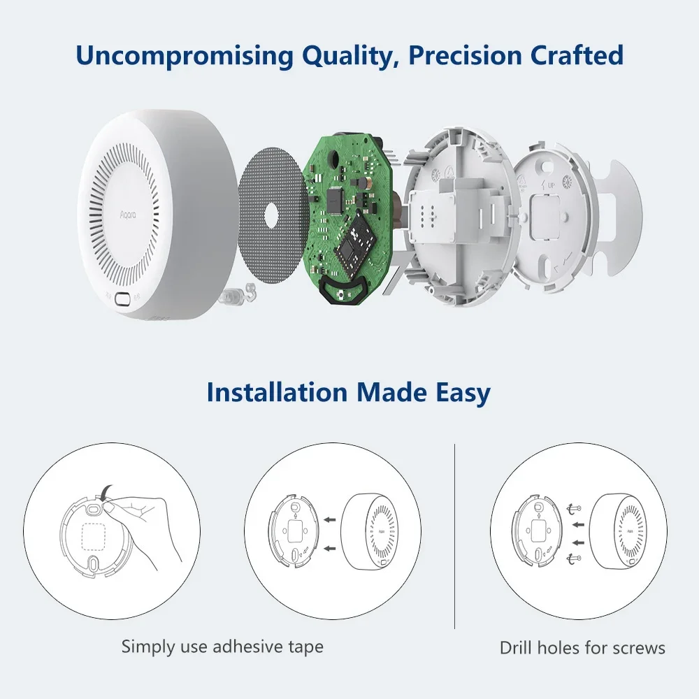 Aqara Natural Gas Detector Smart Gas Leak Alarm Zigbee 3.0 Intelligent Linkage Home Security Compatible with Xiaomi Homekit APP