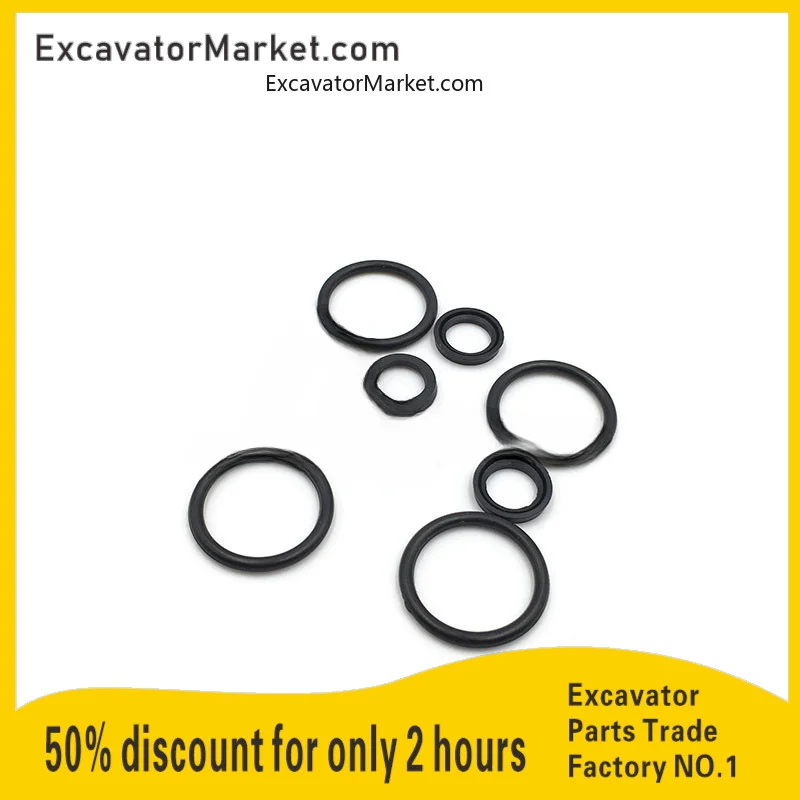 Excavator Spare Hitachi 60/100/120/200/240/300-2/3/5/6 Walking Foot Valve Bullet Head Oil Seal Excavator