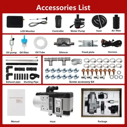 LCD Switch 5KW 12V RV Motorhome Caravan Diesel Gasoline Coolant Heater Similar Eberspacher Hydronic Webasto Thermo Top