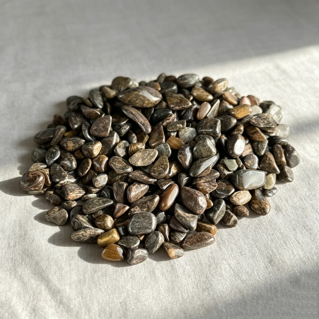 Natural Bronzite Chips Gravel, for Vase Filler, Aquarium Gravel, Decorative Floral Pebbles, Natural Stone Crafting Supplies view 4