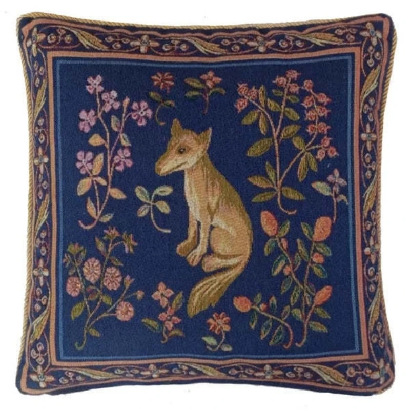 Woven Jacquard Cushion Pillow Cover Goblin Obson Color Woven Brocade Sofa Pillowcase 45*45cm