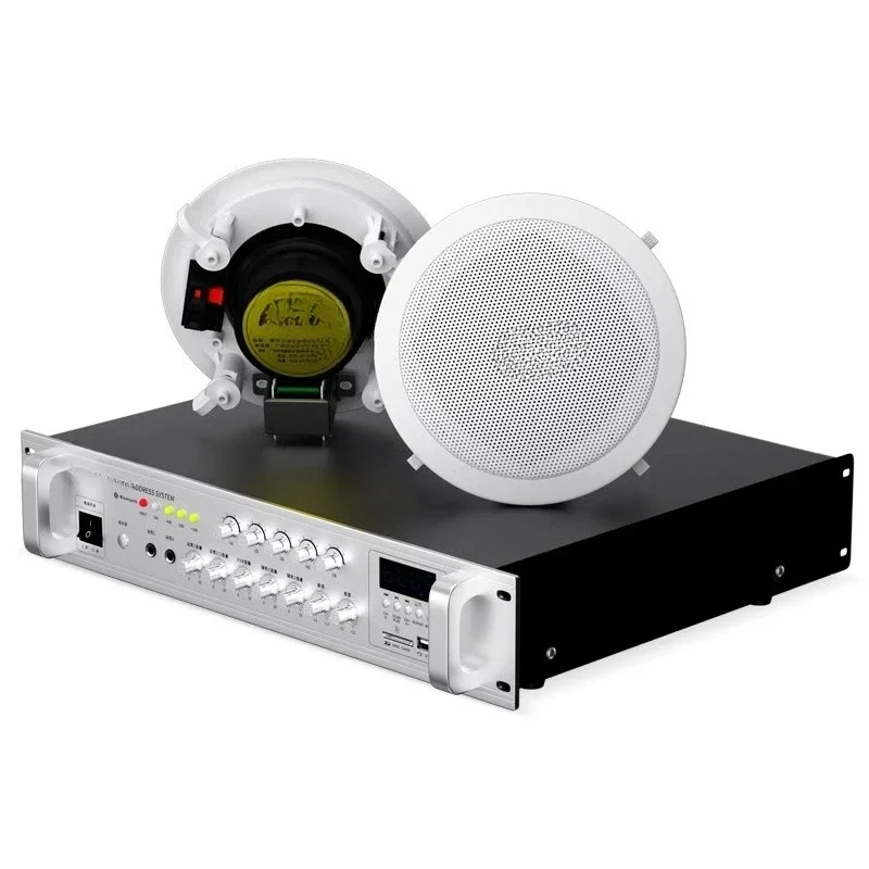 

Ceiling audio set Background music Ceiling speakers Constant voltage power amplifier Ceiling embedded speakers