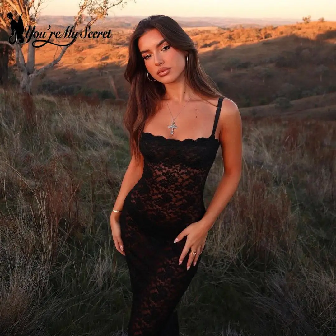 Robe débardeur en dentelle pour femmes, Sexy, amincissante, asymétrique épaule dénudée, sans bretelles, sans manches, robe d'été moulante, coupe cintrée