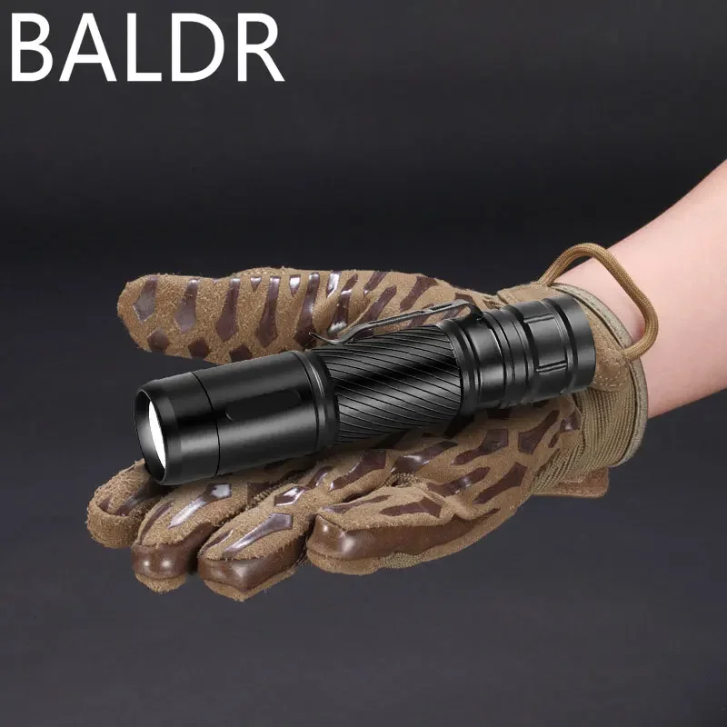 BALDR SC8 Flashlight 1000Lumens Ultra-bright LED Torch 3 Lighting Modes Built-in Battery Rachargeable Protable Flash Light