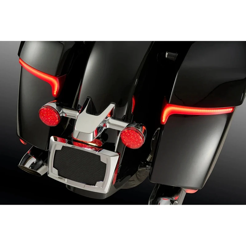 Motorcycle Rear Side Saddlebag LED Indicator Run Turn Brake Lights For Indian Challenger Chieftain Pursuit