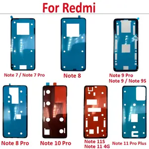 Bilashmart BackShell Tested Waterproof Adhesive Back Housing Battery Cover Glue Stickers Xiaomi Redmi Note 10 7 8 9 11 4G 12 Pro Plus 11S 9S