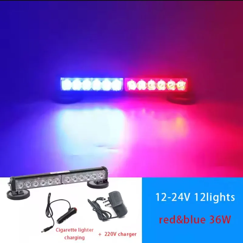 Remote control rechargeable warning light flashing magnet portable LED high brightness warning light obstacle flashing light