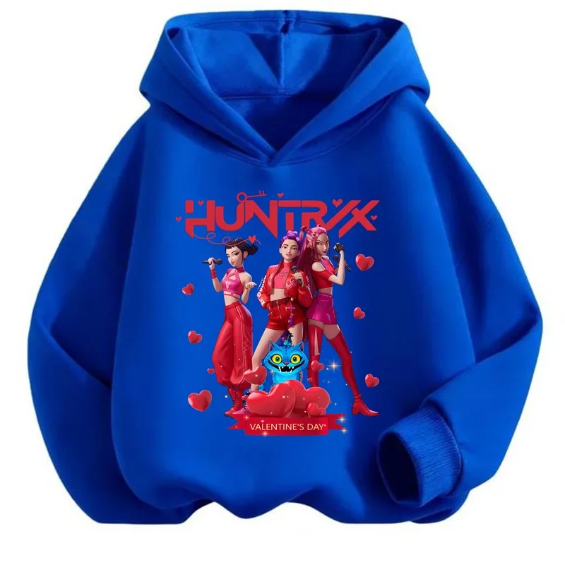 

Детская толстовка с капюшоном для детей от 3 до 14 лет KPop Demon Hunters Huntrix, одежда в стиле аниме для мальчиков и девочек