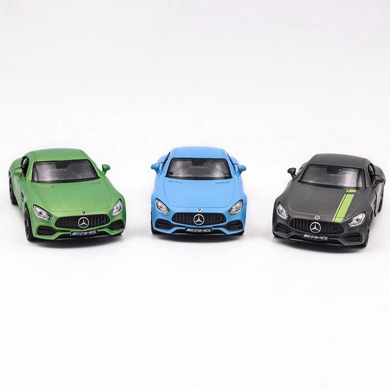 1/36 Mercedes-Benz GT S AMG Toy Car Model For Children RMZ CiTY Super Race Diecast Miniature Pull Back Collection Gift For Boys