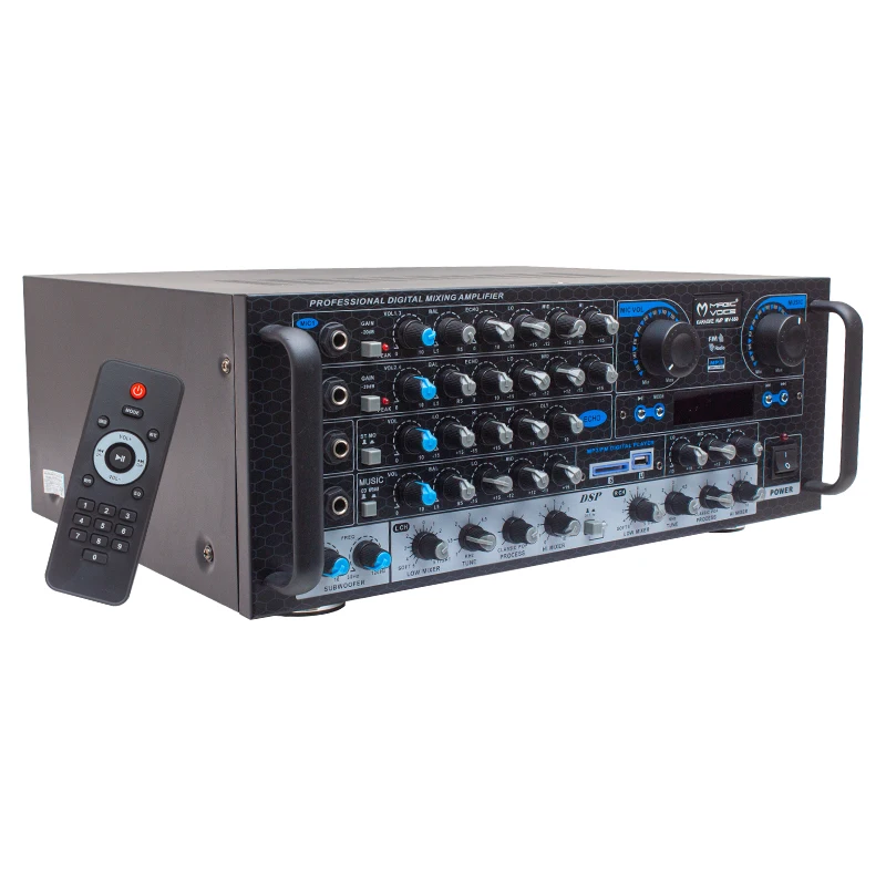 MAGICVOICE MV-550 2 X100 WATT USB/SD/UK BALANCING BT/FM 4 MIC. GİRİŞLİ 4 HOP. OUTPUT STREO CUBE MİXER TRAFOSUZ ANFİ