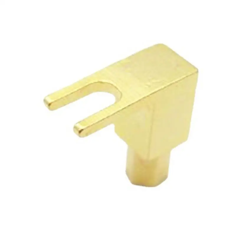 Y Plug Spade Gold-plated copper Banana Plugs for Speaker Wire 4mm 24K Gold Plated Quick Connect for Spring-Loaded Speaker