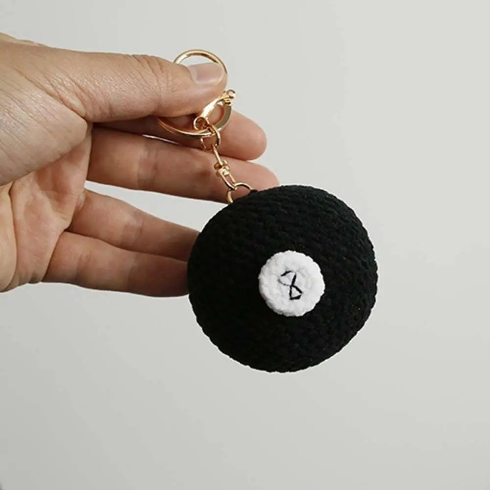 Tennis Baseball Crochet Soccer Keyrings Handmaking Billiards Rugby Knitting Basketball Keychain Cute Football