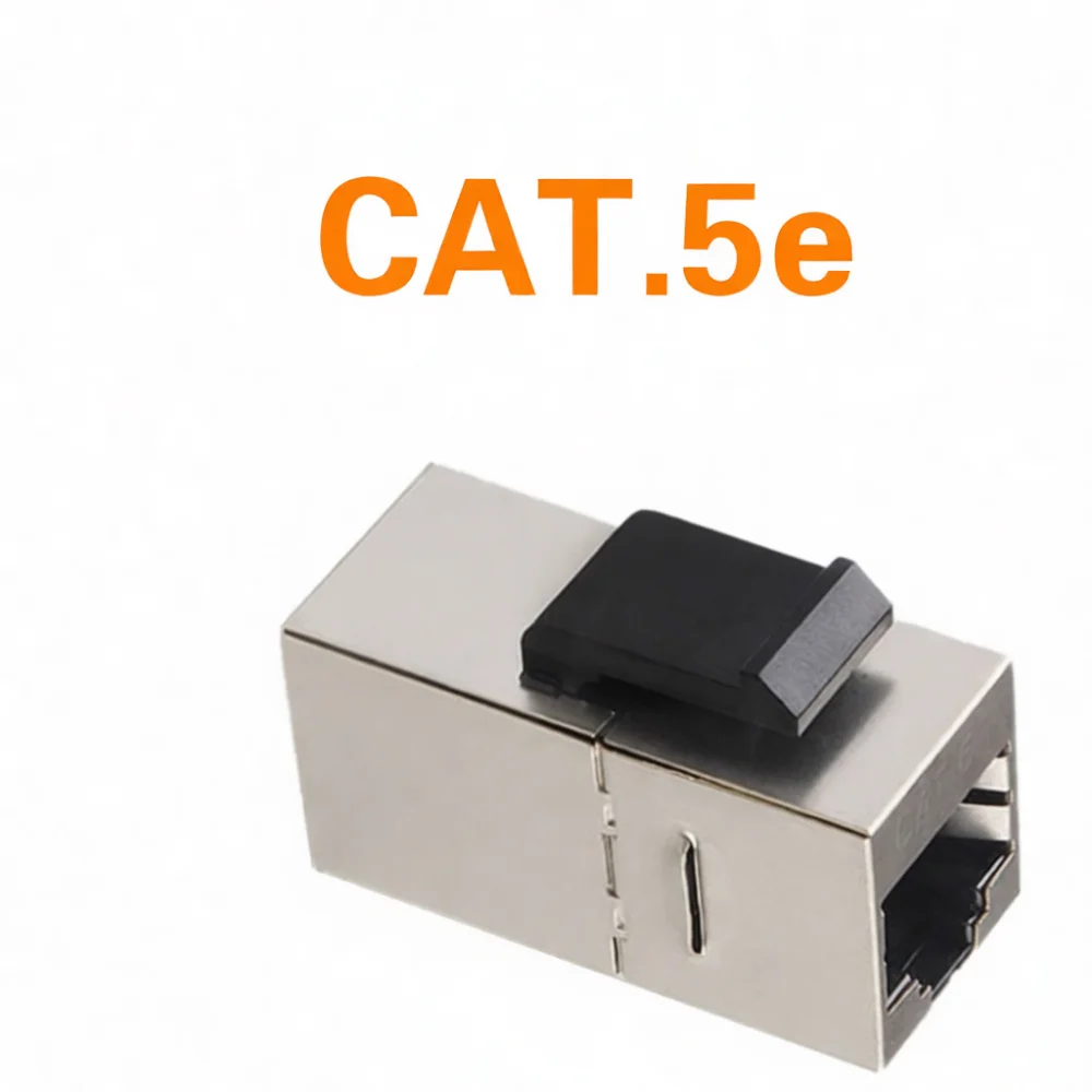 Shielded RJ45 Patch Panel Module FTP Connector Support Cat7 Cat6A Cat6 Cat5E Ethernet Network Cable Industrial Connection