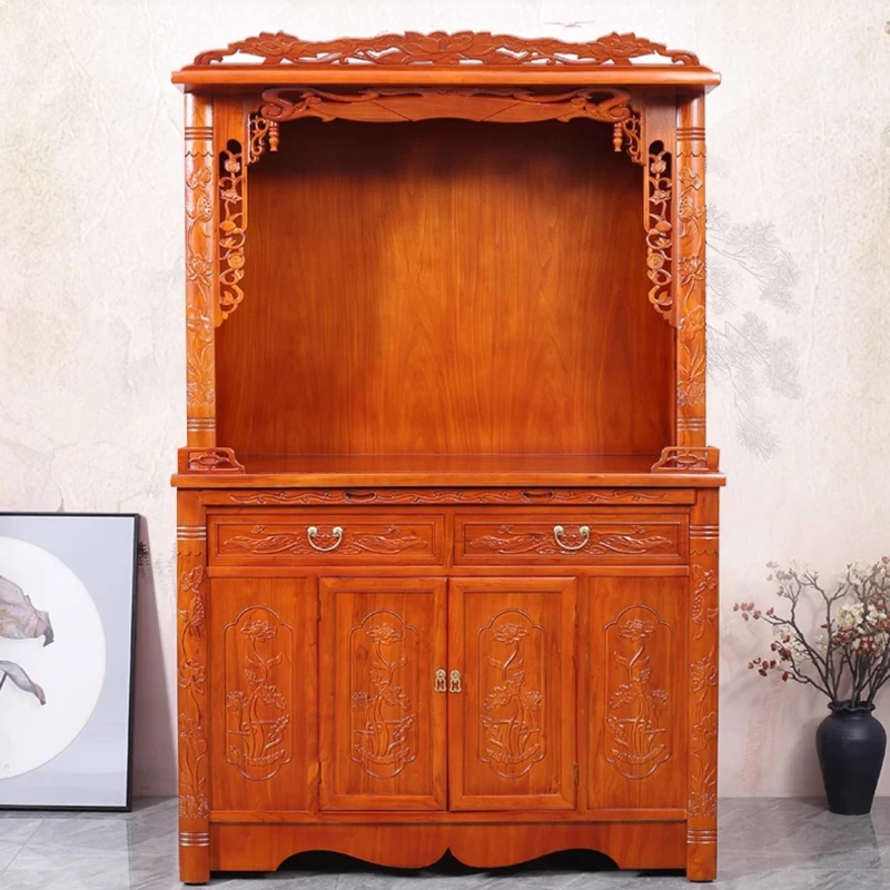 

Standing cabinet offering table Buddhist platform Household Bodhisattva offering table
