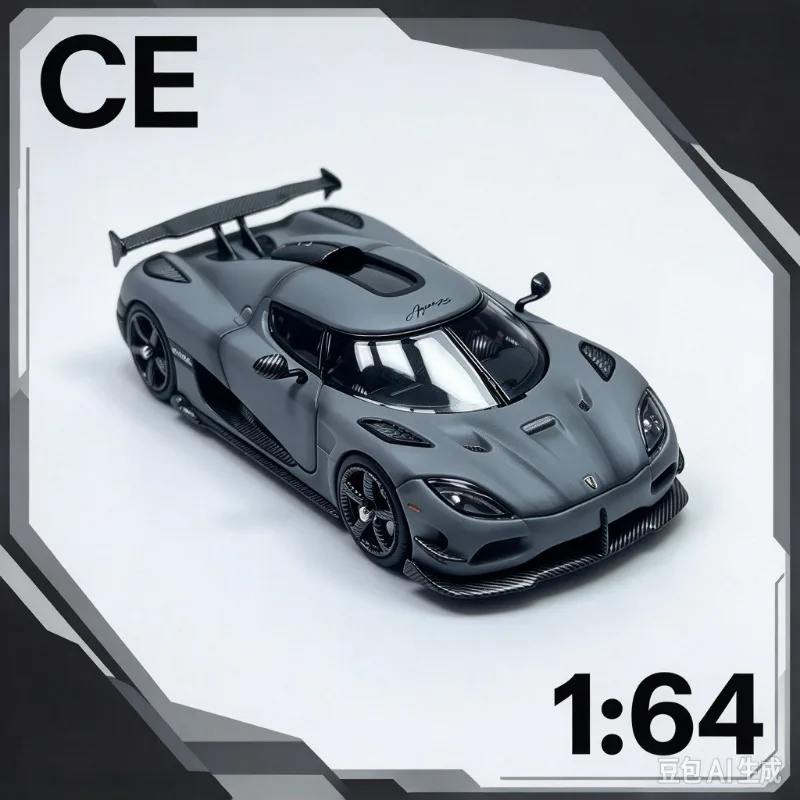 ce-1-64-modellini-di-auto-sportive-di-alta-gamma-serie-limitata-per-l'esposizione-di-foshan-apa-realizzati-in-lega-pressofusa-colore-grigio