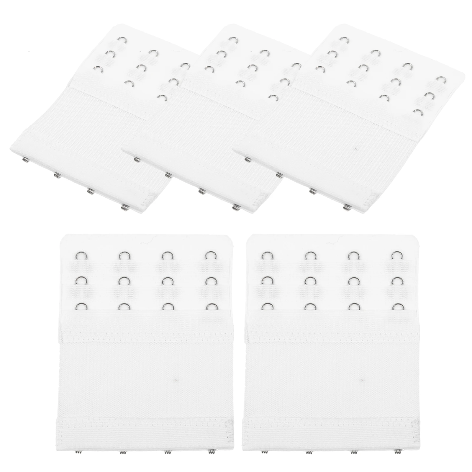 

5 pcs White Bra Strap Hook Elastic Underwear Buckle Women Comfortable Safe Practical Replacement Stretchable for Women