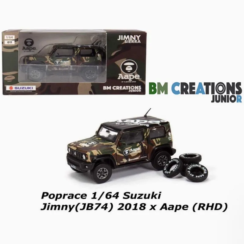 

BMC 1:64 Suzuki Jimny JB74 Camping SUV Alloy Simulation Car Model Static Collection Decorated Holiday Gifts Toys Souvenir Gift