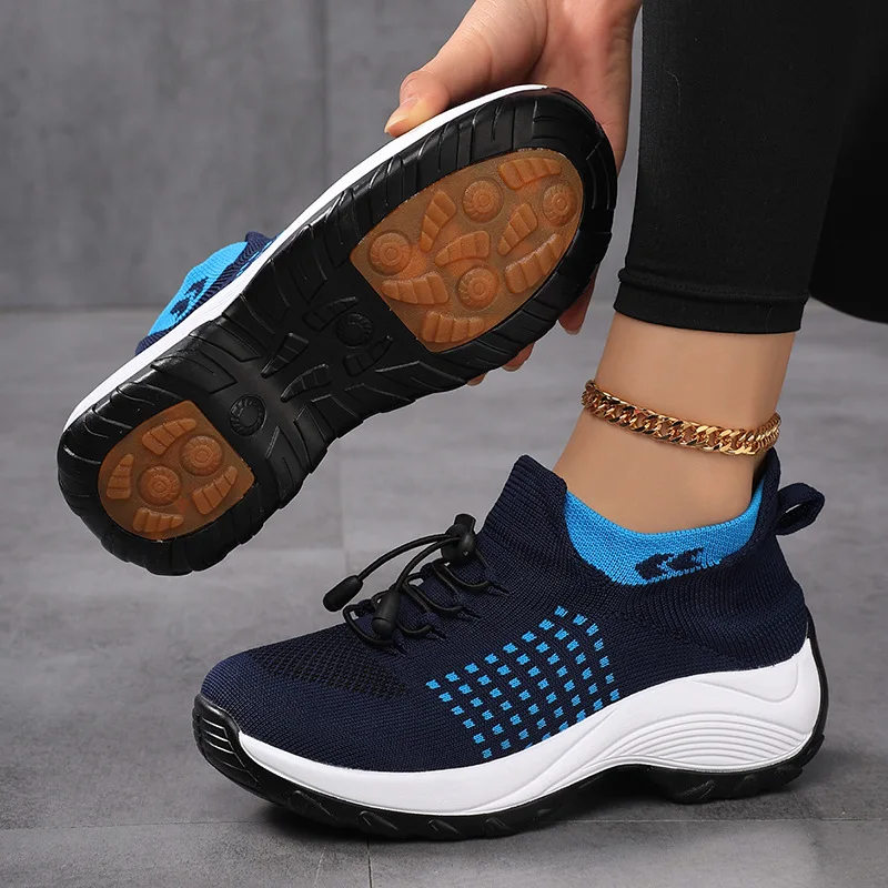 

Trend Outdoor Women Walking Sneakers Fashion Jogging Sock Shoes Youth Girls Trainers Breathable No-Slip Loafers Sneakers Women