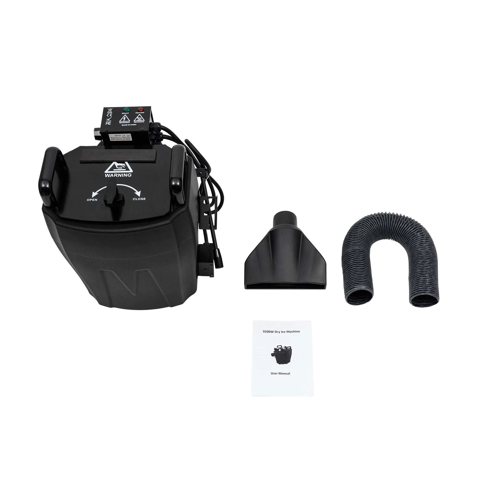 3500W Professional Dry Ice Machine - 110V US Plug, 11LBS Capacity, Adjustable Temp, for Stage/Party/Wedding Events